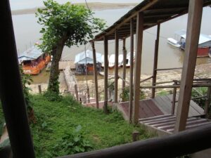 Heading toward the boat to take us up the Amazon River