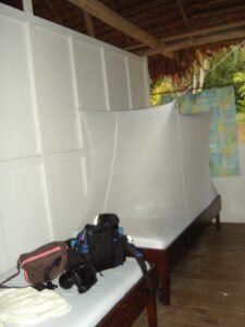 cot in eco-lodge