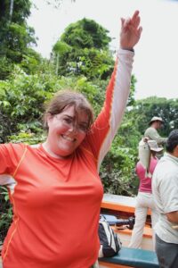 catching piranha in the Amazon River
