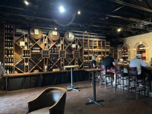 wine tasting room at Herve in Santa Fe